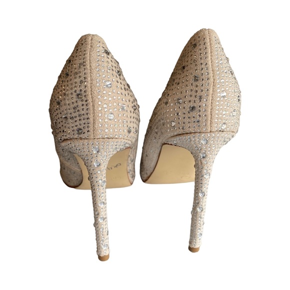 Rouge Helium Pink Heels With Rhinestones Size 7.5 - Picture 4 of 6